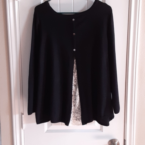 SOCIETY 8, Viscose Nylon Blend Sweater XL - Picture 2 of 5